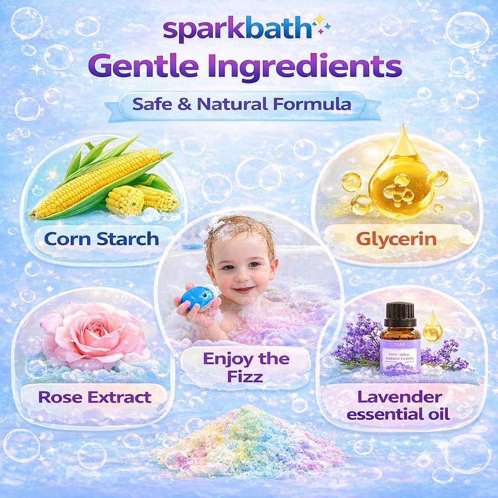 SparkBath Bath Bomb Toy Balls for Kids | Surprise Color Fizz | Perfect Gift Box Set